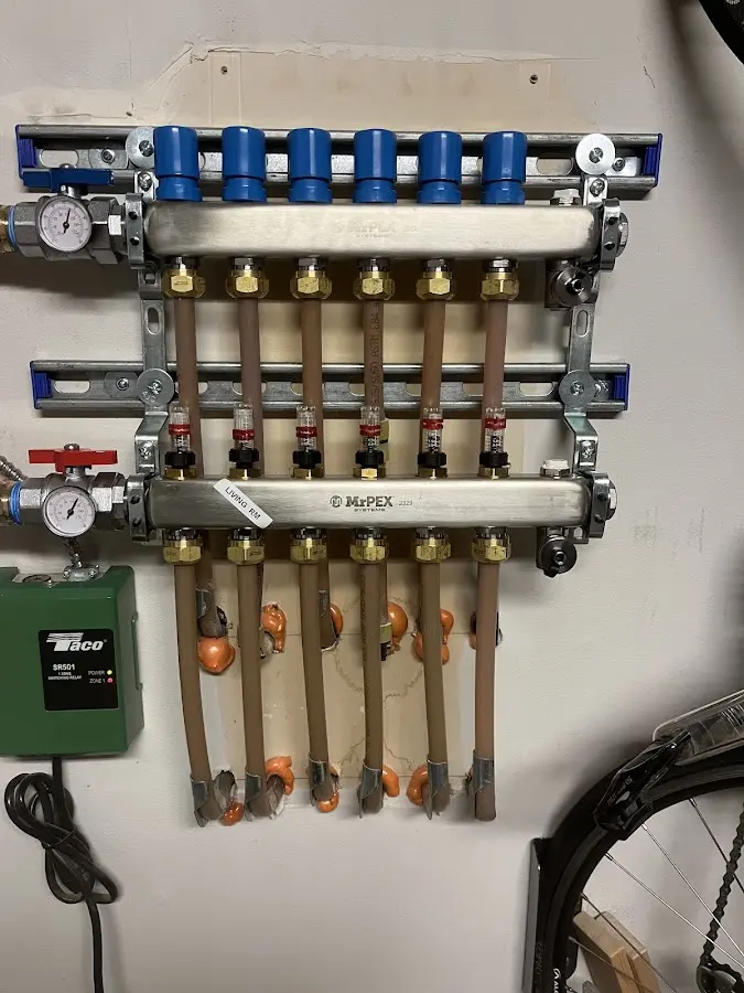 Plumber performing Gas Leak Detection at a residential property in Lake Butler